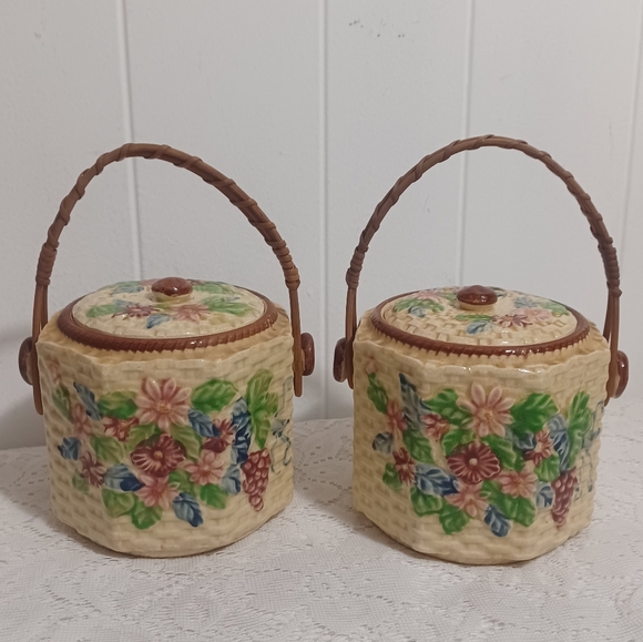 Majolica Other - Vintage Biscuit Jars